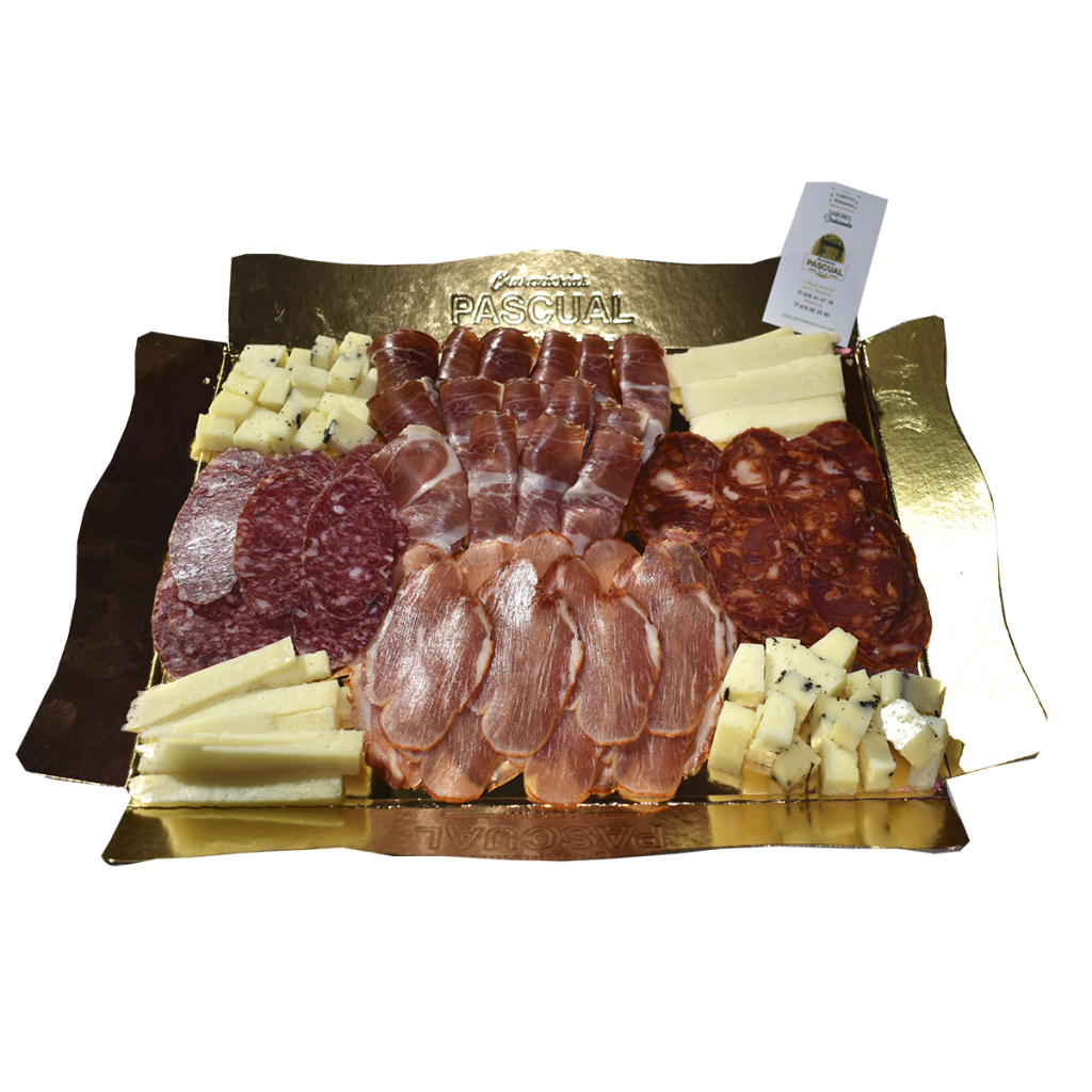 Bandeja gourmet Gran Selección en Zaragoza con ibéricos y delicatessen para regalar