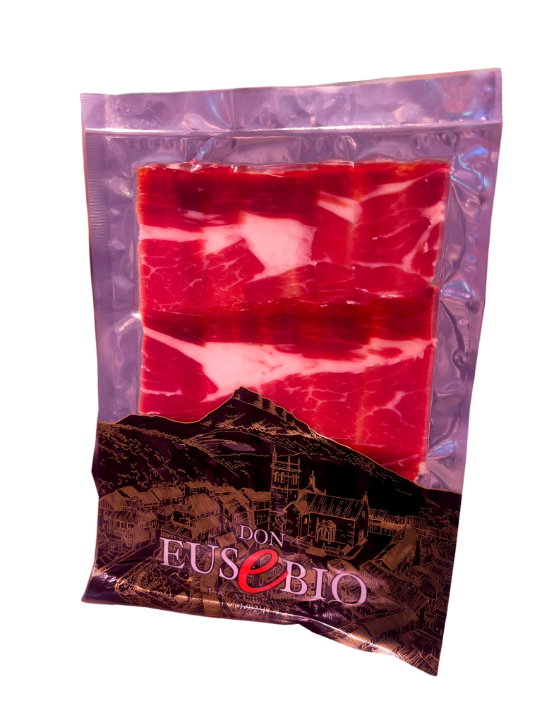 Plato gourmet de jamón ibérico cortado a mano en Zaragoza listo para regalar o compartir